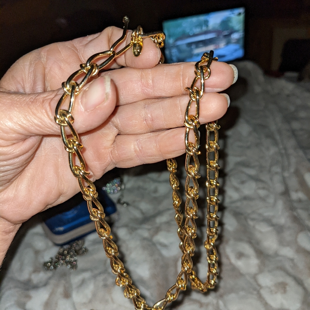 Gold chain belt